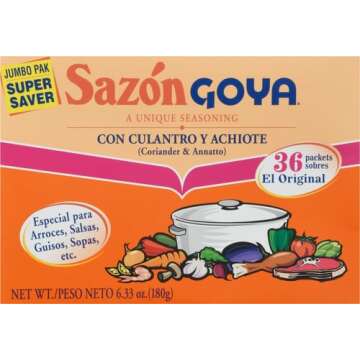 Goya Foods Sazón Seasoning with Coriander & Annatto, 6.33 Ounce (Pack of 1)