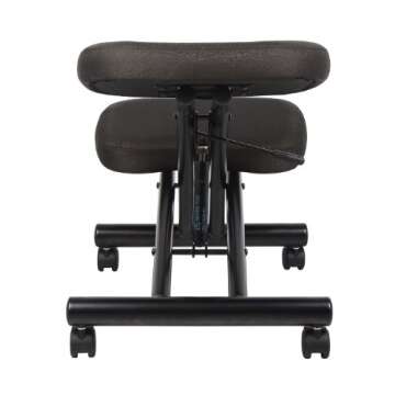 Boss Office Products Ergonomic Kneeling Stool in Black