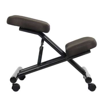 Boss Office Products Ergonomic Kneeling Stool in Black