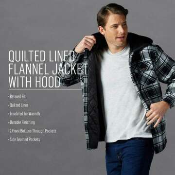 Men's Quilted Flannel Jacket