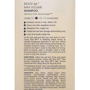 Giovanni Cosmetics Root 66 Max Volume Shampoo, 8.5 oz