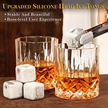 Engraved Whiskey Stones Gift Set for Boss - Unique & Cool