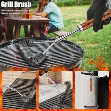 RINPIR 31pcs BBQ Grill Accessories Set for Men