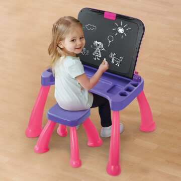 VTech Touch and Learn Activity Desk Deluxe Pink