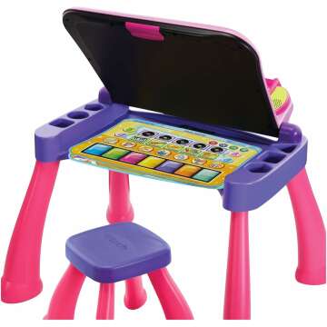 VTech Touch and Learn Activity Desk Deluxe Pink