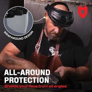 NoCry Safety Face Shield for Complete Eye Protection