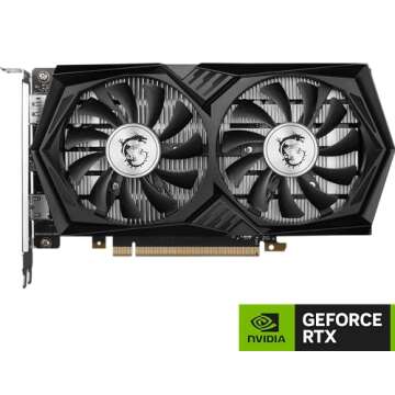 MSI Gaming RTX 3050 Gaming X 6G Graphics Card (NVIDIA RTX 3050, 96-Bit, Boost Clock: 1507 MHz, 6GB GDDR6 14 Gbps, HDMI/DP, Ampere Architecture) (Renewed)