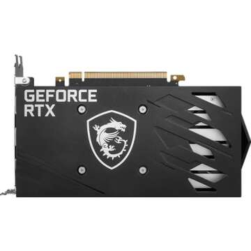 MSI Gaming RTX 3050 Gaming X 6G Graphics Card (NVIDIA RTX 3050, 96-Bit, Boost Clock: 1507 MHz, 6GB GDDR6 14 Gbps, HDMI/DP, Ampere Architecture) (Renewed)