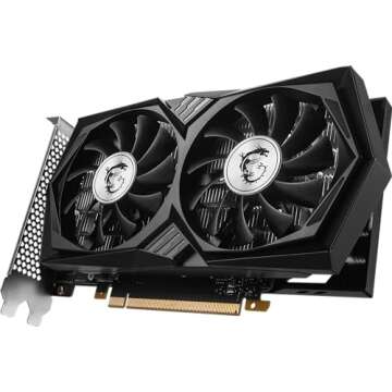 MSI Gaming RTX 3050 Gaming X 6G Graphics Card (NVIDIA RTX 3050, 96-Bit, Boost Clock: 1507 MHz, 6GB GDDR6 14 Gbps, HDMI/DP, Ampere Architecture) (Renewed)