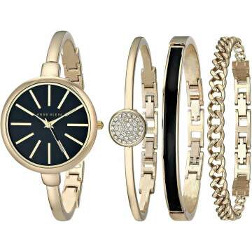 Anne Klein Women’s AK/1470 Bangle Watch Set