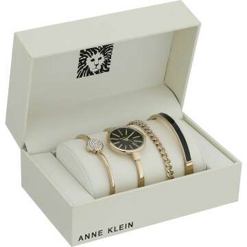 Anne Klein Women’s AK/1470 Bangle Watch Set