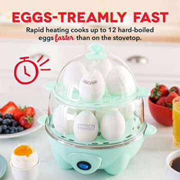 DASH Deluxe Egg Cooker & Mini Maker for Breakfast