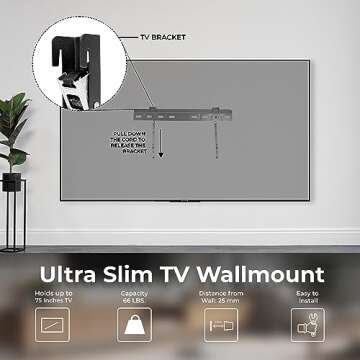 Renewed ONN 24-Inch HD Smart TV with Wall Mount