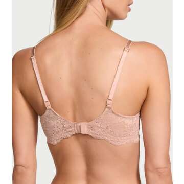 Victoria's Secret Fashion Show '24 Women's Wicked Unlined Lace Balconette Bra, Macaron, 36C