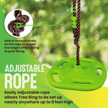 Swurfer Disco Tree Swing - Heavy Duty Fun for Kids