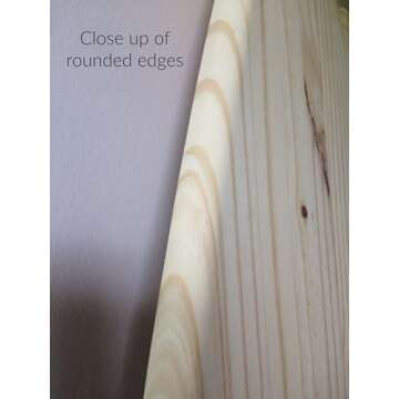 Handmade 6 foot wood surfboard wall art unfinished raw wood decor sign. Ships Fast. unique gift idea sign (Made in USA)