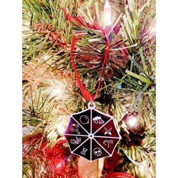 Fandom Emporium Umbrella Academy Double Sided Ornament Gift Christmas Tree Winter Holiday Fandom Teen Adult Present Fan Pendant Durable