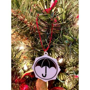 Fandom Emporium Umbrella Academy Double Sided Ornament Gift Christmas Tree Winter Holiday Fandom Teen Adult Present Fan Pendant Durable