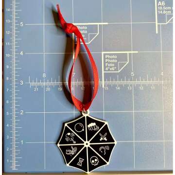 Fandom Emporium Umbrella Academy Double Sided Ornament Gift Christmas Tree Winter Holiday Fandom Teen Adult Present Fan Pendant Durable