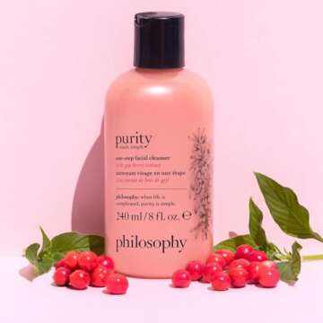 philosophy purity made simple one-step facial cleanser with goji berry extract, 8 Oz