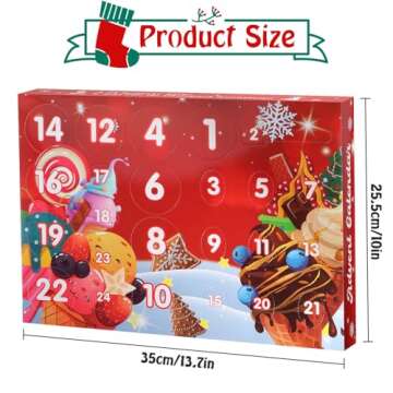 QCBF 2024 Christmas Slime Countdown Calendar - 24 Days of Fun DIY Fluffy Mud Gifts for Kids