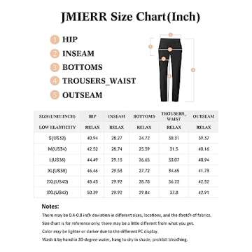 JMIERR Mens Casual Joggers Pants - Cotton Drawstring Chino Cargo Pants Hiking Outdoor Twill Track Jogging Sweatpants Pants with Pockets for Men, US 32(S), C Apricot