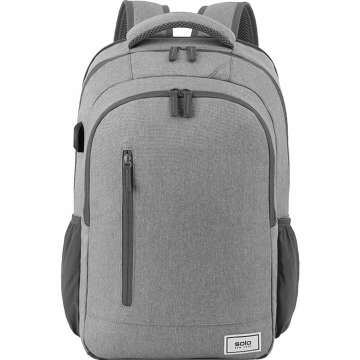 Solo Re:Define Laptop Backpack in Gray for 15.6" Laptops