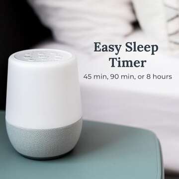 Yogasleep Duet White Noise Sound Machine & Night Light, 30 Natural Sounds, Bluetooth-Wireless Speaker for Travel, Office Privacy, Concentration, Sleep Aid for Adults & Baby, Registry & Nursery Gift