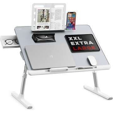 Adjustable Laptop Bed Tray Desk