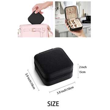 ZPROW Travel Jewelry Organizer - Compact & Stylish