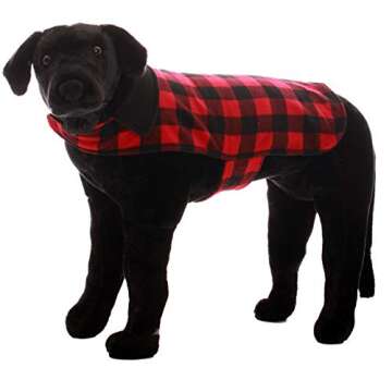 Buffalo Plaid Dog Jacket - Stylish & Warm for XS Dogs