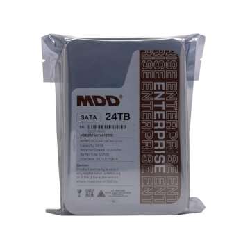 MDD (MDD24TSATA51272E) 24TB 7200RPM 512MB Cache SATA 6.0Gb/s 3.5inch Internal Enterprise Hard Drive - 5 Years Warranty (Renewed)