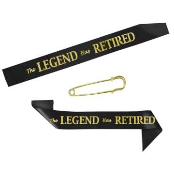 Retirement Sash - JPACO The Legend Has Retired