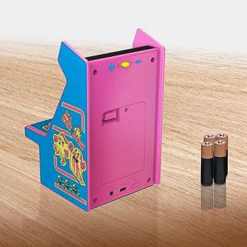 My Arcade Ms. Pac-Man Micro Player Pro: Classic Arcades 6.75" Portable Video Game, Retro Gaming, Playable Video Game Collectible