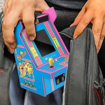 My Arcade Ms. Pac-Man Micro Player Pro: Classic Arcades 6.75" Portable Video Game, Retro Gaming, Playable Video Game Collectible