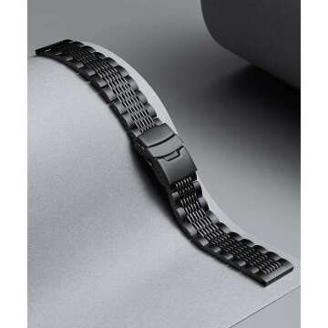 BINLUN Stainless Steel Watch Bands in Various Sizes