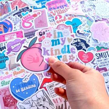 Smutty Book Stickers for Readers - 120 PCS Pack