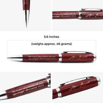 Engraved Freud Quote Pen for Psychologists