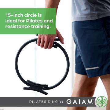 Gaiam 15" Pilates Ring - Lightweight Toning Circle