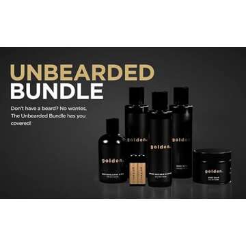 Golden Grooming Co. Bath and Body Skin Care Kit Gift Set for Men - with Deep Exfoliating Scrub, Face Wash, Lip Blam, Body Wash, 2 in 1 Beard & Hair Shampoo and More