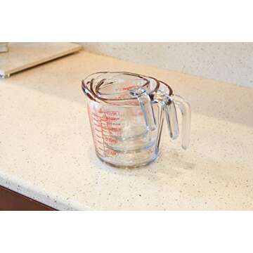 Anchor Hocking Glass Measuring Cups - 3 Piece Set