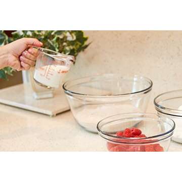 Anchor Hocking Glass Measuring Cups - 3 Piece Set