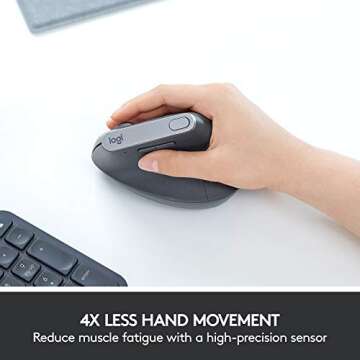 Renewed Logitech MX Vertical Wireless Ergonomic Mouse