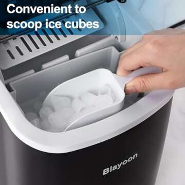 Self-Cleaning Portable Ice Maker for Home Use