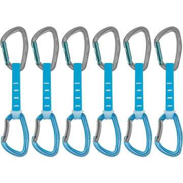 Petzl DJINN AXESS Quickdraws - 6-Pack of Durable, Lightweight Quickdraws for Sport, Trad, and Aid Climbing
