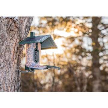 Smart Bird Feeder with HD Capture and Solar Power