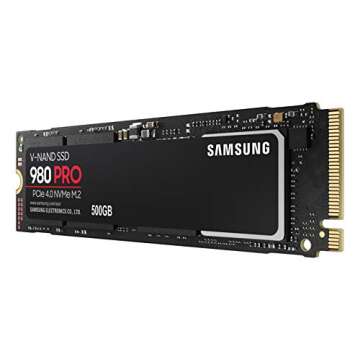 SAMSUNG 980 PRO 500GB PCIe 4.0 NVMe M.2 SSD V NAND Technology MZ V8P500BW