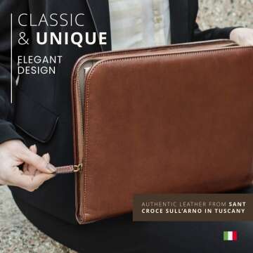 Italian Leather Executive Padfolio