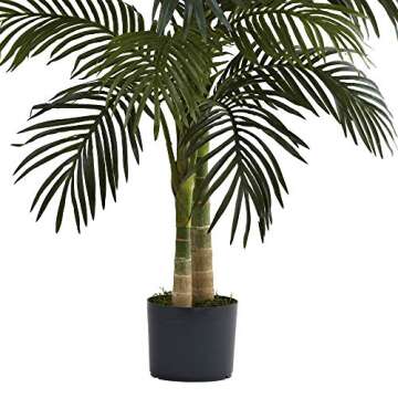 4ft Golden Cane Palm Artificial Tree for Home Decor