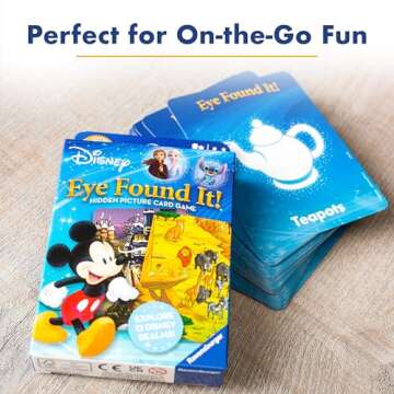 Ravensburger World of Disney Eye Found It! Card Game - Fun Disney Trip Essential | Skill-Building Family Game | Stocking Stuffer for Kids 3-5 | FSC-Certified Materials